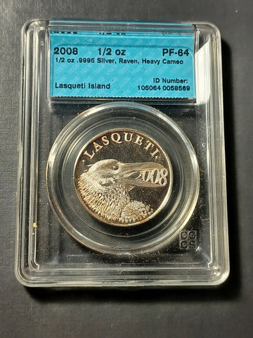 Lasqueti Mint 1/2oz .999 silver round 2008