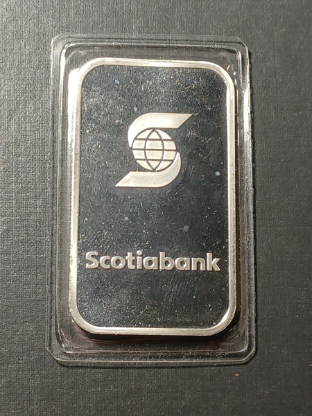 Scotiabank (Canada) 1 oz .999  silver bar - sealed
