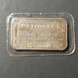 National Refiners - Assayers (Canada) 1 oz .999  silver bar